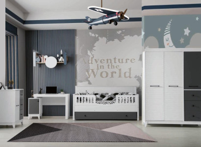 Stylish Set for Childrens room Multicolor Perfect furniture for your interior