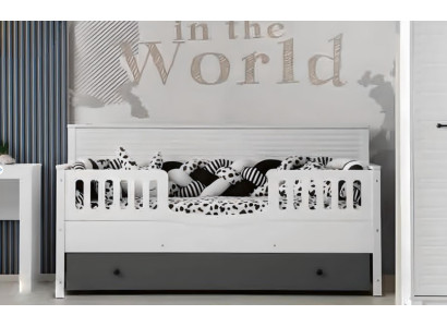 Bright children's bed. Stylish furnishings for the perfect children's room