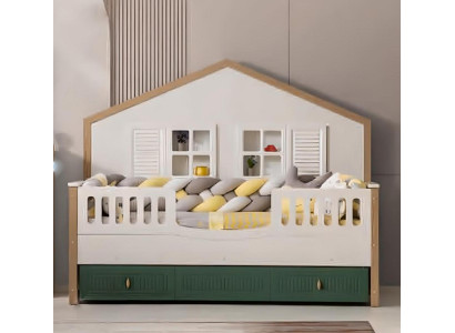 Bed frame Childrens bed 200 cm Bed Childrens room Bed frame e Light Wood