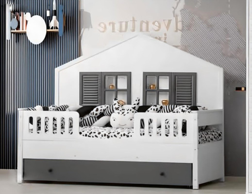 Chic bright children's bed: stylish furnishings for your children's room