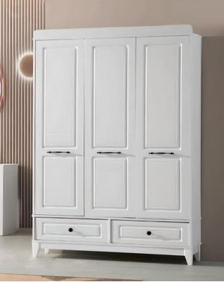 Wardrobe White Wood Wardrobe Design Childrens room Clothes cupboards