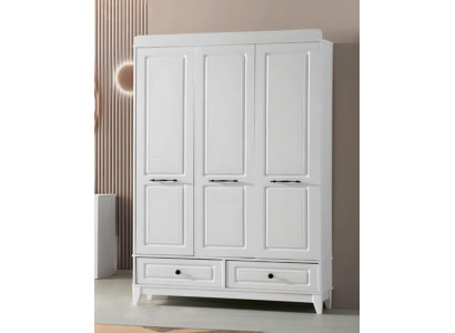 Wardrobe White Wood Wardrobe Design Childrens room Clothes cupboards