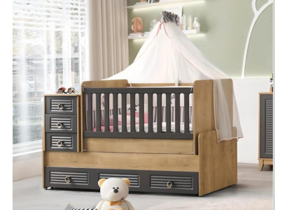 Stylish Childrens bed luxurious Wooden bed Gray Color exclusive Furniture new