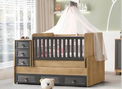 Stylish Childrens bed luxurious Wooden bed Gray Color exclusive Furniture new
