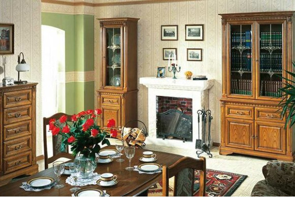 Classic Display case showcase cabinet glass cabinet wardrobe colonial OW2A