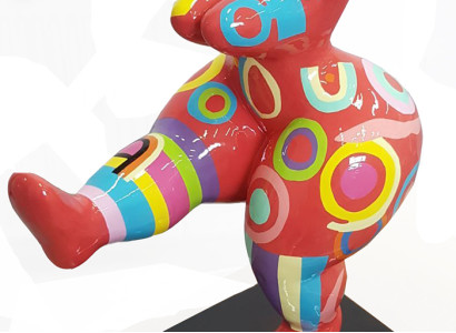 Sculpture Abstract Design Statue Colorful Figures Hand Painted Decoration Men new