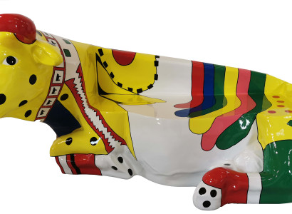 Designer Abstract Modern Figure Cow Decorative Garden Sculptures Decoration Design