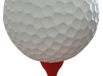 Decorative design figures modern decorations garden figures golf ball sculpture