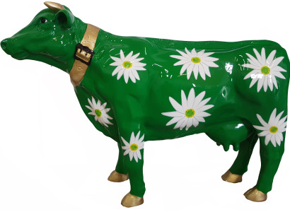 Designer Abstract Modern Figure one Cow from Plastic Decorative Garden Sculptures