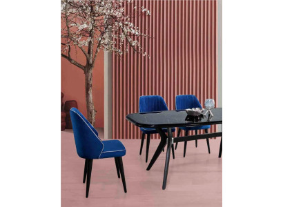 Modern Dining room Set Suite Seat Furniture Dining set Dining table Upholstery 5pcs.