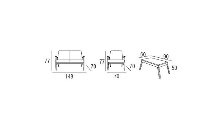 Garden Furniture Seat Furniture Sofa Set Patio Table Sofa Couch 4 Pieces set