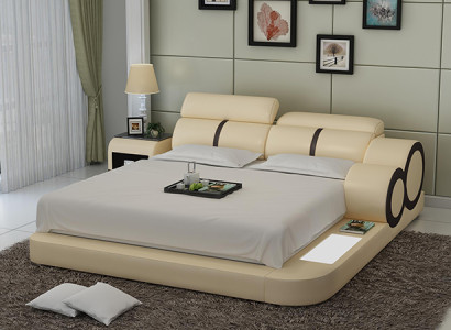 Upholstery Design Luxury Bed Beds Leather Bedroom 140/160/180 LB8816