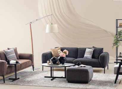 Couch Set Three Seater Armchair Sofa Fabric Multicolored Fabric Sofa Set 3+3+1