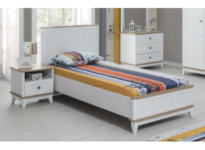 Childrens bed Bed frame Bed Childrens room Children's room furniture White Wood