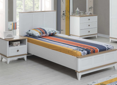 Childrens bed Bed frame Bed Childrens room Children's room furniture White Wood
