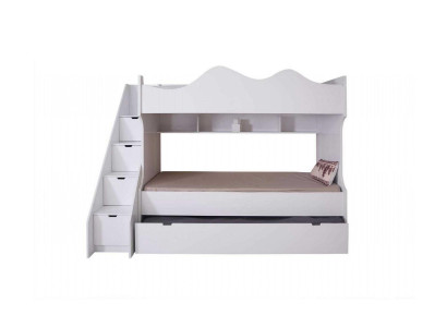 White Bunk bed Childrens bed Bed Children's furniture Suite Modern Children