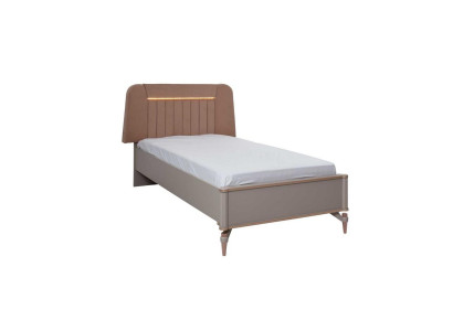 Childrens bed Bed frame Bed Childrens room Bed frame e Pink Fabric LED