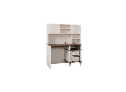Desk Office desk Computer desk Beige Office furniture Wood Table Shelves