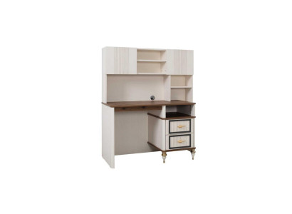 Desk Office desk Computer desk Beige Office furniture Wood Table Shelves