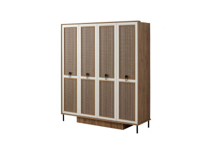 Wooden cupboard Wardrobe Children's cupboard Wardrobe Wood Brown Design