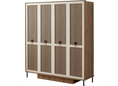 Wooden cupboard Wardrobe Children's cupboard Wardrobe Wood Brown Design