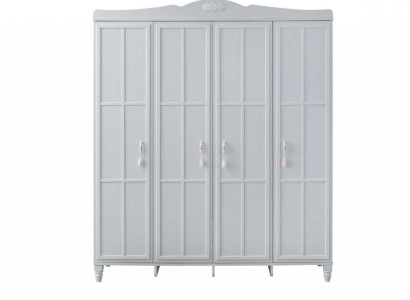 Big Wardrobe Children's Wardrobe Wardrobe Wood White Wooden Cabinet Modern