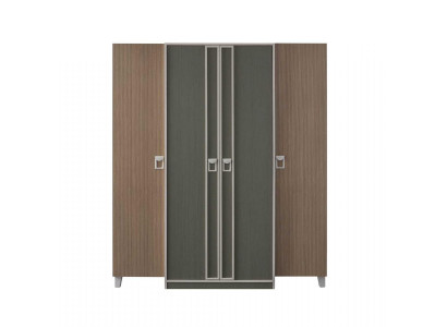 Wardrobe Children's Cabinet Wardrobe Wood Gray Wooden Cabinet Big Modern