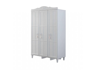 Luxury Wardrobe Children's Wardrobe Wooden Wardrobe Wood White