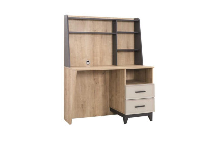 Desk Computer Desk Brown Children's Room Furniture Wood Table Shelves