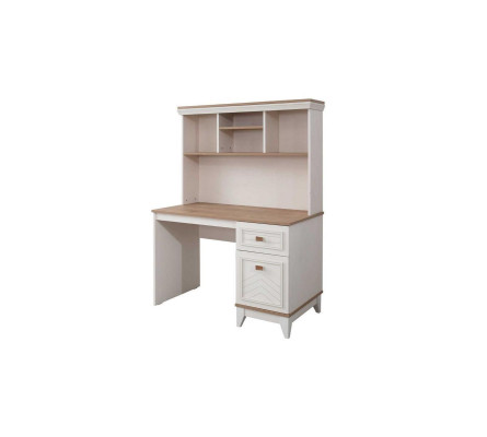 Desk Wardrobe Computer desk White Office furniture Wood Table Shelves