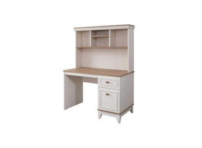 Desk Wardrobe Computer desk White Office furniture Wood Table Shelves