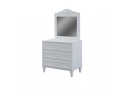 Suite Chest of drawers with Mirror Wood Bedroom White Set Console table