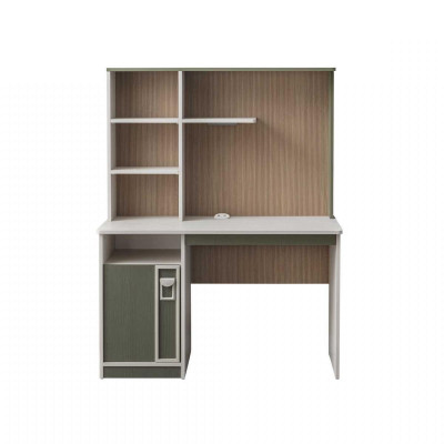 Desk Shelves Computer desk Wood Gray Childrens room Table Children