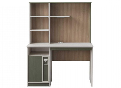 Desk Shelves Computer desk Wood Gray Childrens room Table Children