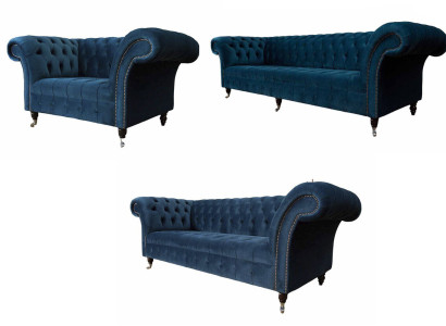 Sofa set 4+3+1 Seater Set Design Sofa Upholstery Couch Modern Luxury
