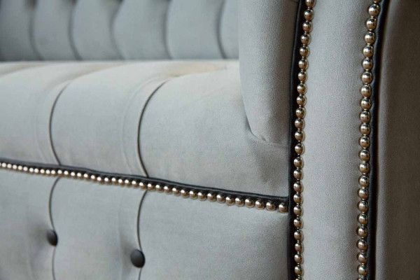 Design 2 Seater Sofas Lounge Sofa Textile Upholstery Fabric Luxury Couches