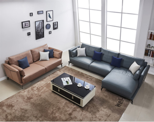 Design Corner sofa Living landscape Sofa Couch L-shape Upholstery Couches Leather Couches