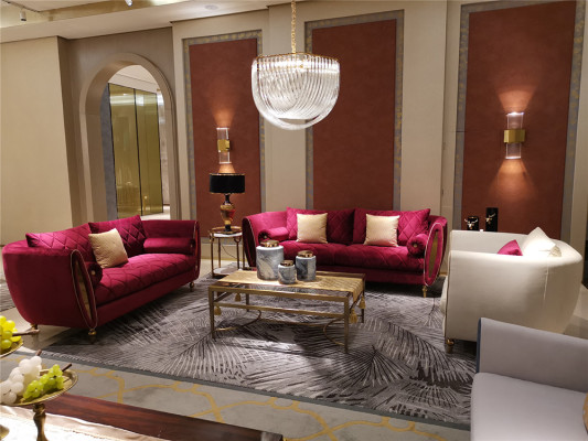 Design 4 Seater Upholstery Sofa Luxury Couch - Italian Style Living room Furniture