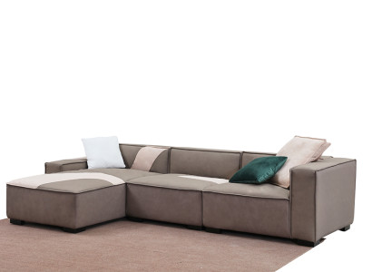 Corner sofa Living landscape Sofa Couch L-shape Upholstery Couches Leather Design Italy