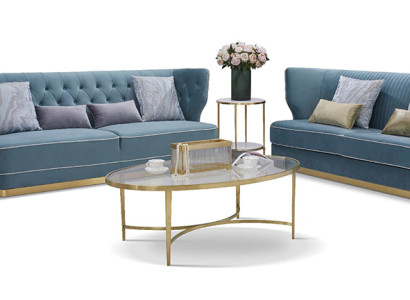 Design Luxury Couch 3 Seater Upholstery Sofa - Italian Style Living room Furniture