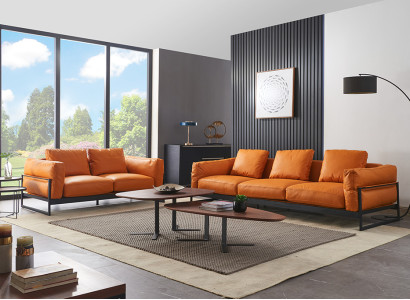 Designer Sofa Sofa set 3+2 Seater Couch Upholstery Suite Italian Furniture