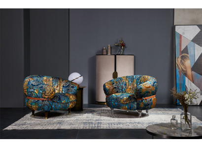 Armchair Club Lounge Designer TV Sofa Chair Chairs Upholstery Seat Furniture Textile