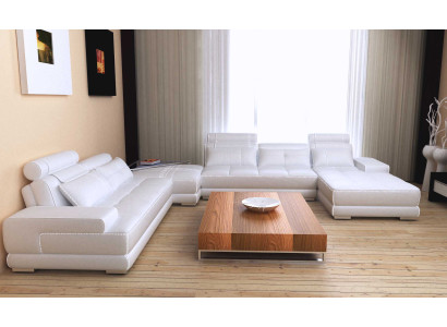 Sofas Living landscape Design Corner sofa Leather new U-shape Sofa Couch Upholstery Suite