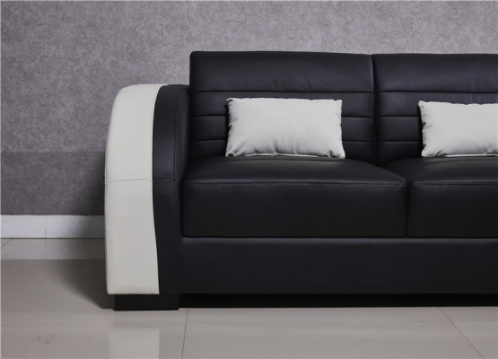 Suite Living landscape L-shape new Designer Sofa Couch Corner sofa + Stool Upholstery