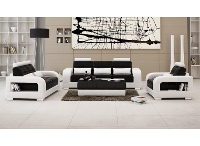 Leather Sofa Couch Sets Seat Upholstery Sofa Chouch Suite 3+2+1 Leather Fabric