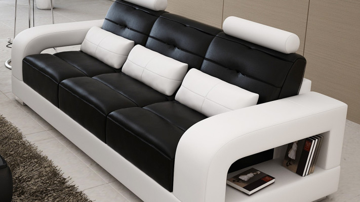 Leather Sofa Couch Sets Seat Upholstery Sofa Chouch Suite 3+2+1 Leather Fabric