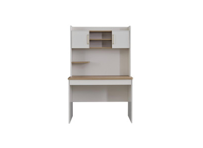 Desk Computer desk Childrens room Shelves Table Wood White Modern