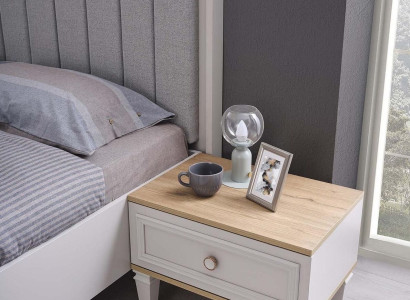 Group Bedside table Consoles Wood Side Bedroom Gray Nightstand