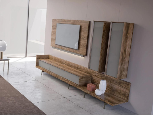 Living room furniture TV Lowboard Complete Wall Cabinet TV Frame Designer Furnishings