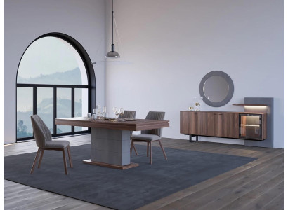 Complete Dining room Dining table 4x Chairs Modern Furniture Design new Furnishings